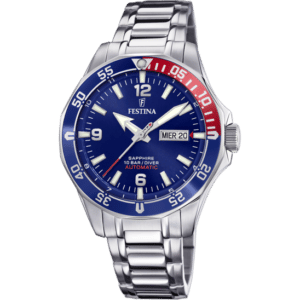 MONTRE FESTINA AUTOMATIC F20478/2 BLEU, BRACELET D’ ACIER, HOMME