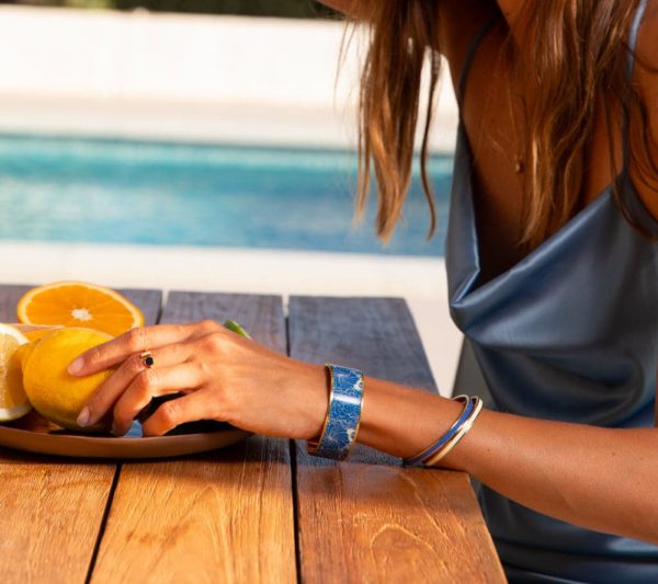 Jonc Bangle Bleu Mykonos – Image 2