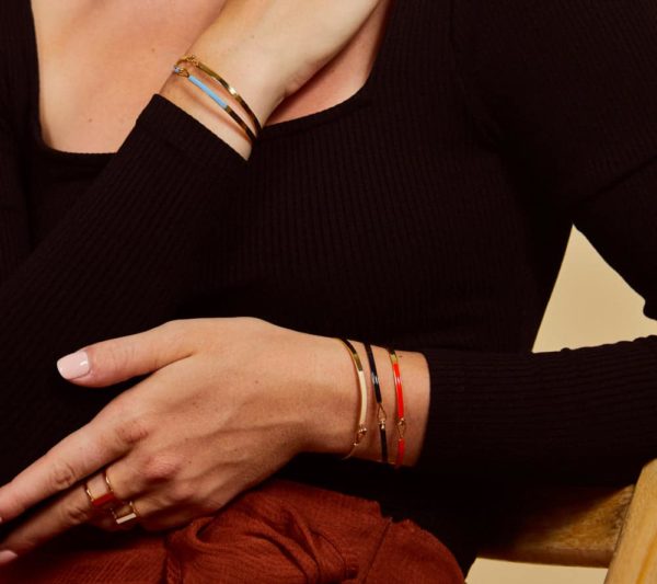 Bracelet Lily Bleu Nuit – Image 4