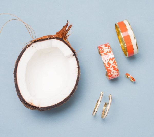 Créoles Bangle Blanc Sable – Image 4