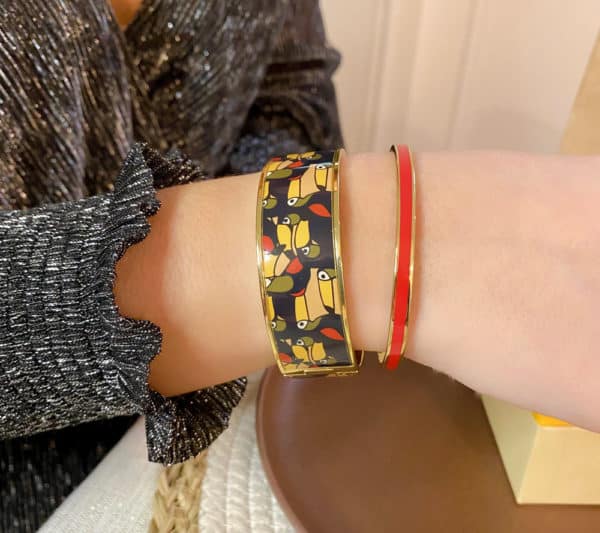 Jonc Bangle Rouge Salsa – Image 2