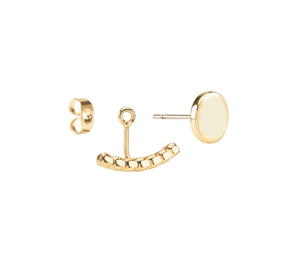 Boucles d'Oreilles Comete Blanc Sable – Image 3
