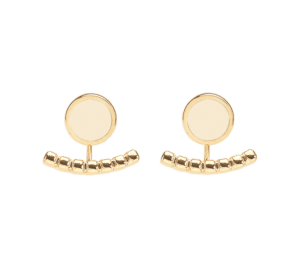 Boucles d'Oreilles Comete Blanc Sable