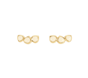 Boucles d'Oreilles Lumi Blanc Sable