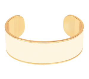 Jonc 2 cm Bangle Blanc Sable