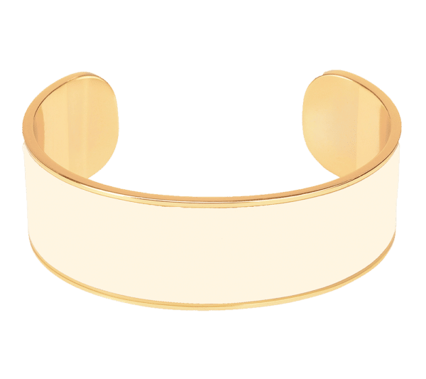 Jonc 2 cm Bangle Blanc Sable