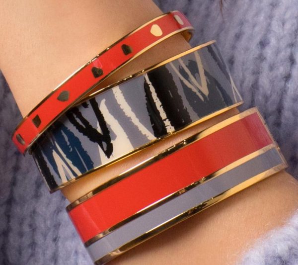 Bracelet Vaporetto Paprika / Gris Perle – Image 2