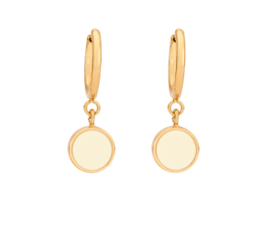Boucles d'Oreilles Céleste Blanc Sable