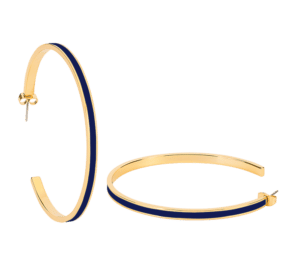 Maxi Créoles Bangle Bleu Nuit
