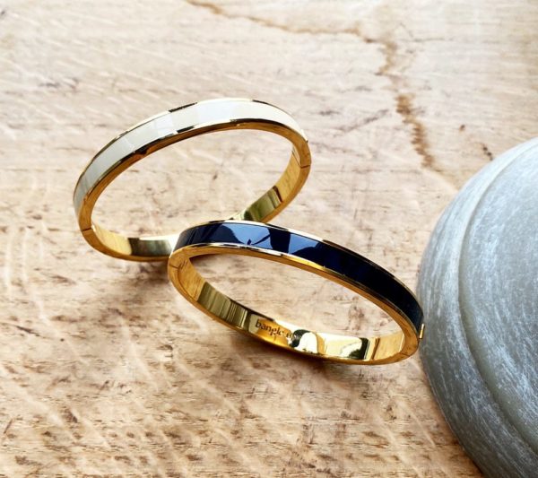 Bracelet Bangle Bleu Nuit – Image 2