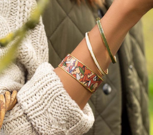 Jonc Bangle vert olive – Image 2