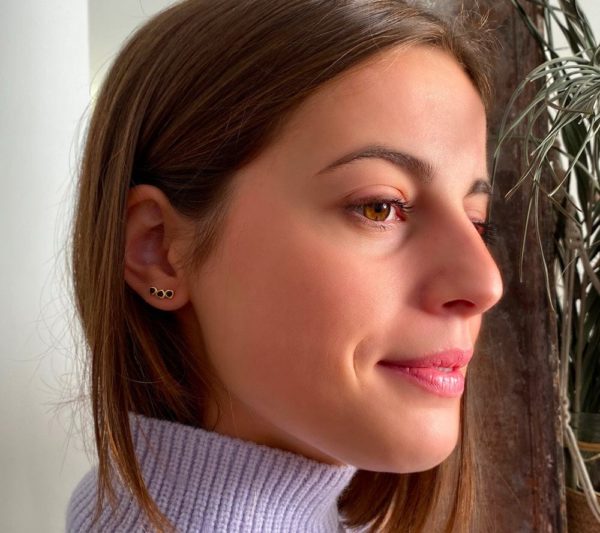 Boucles d'Oreilles Lumi Bleu Nuit – Image 4