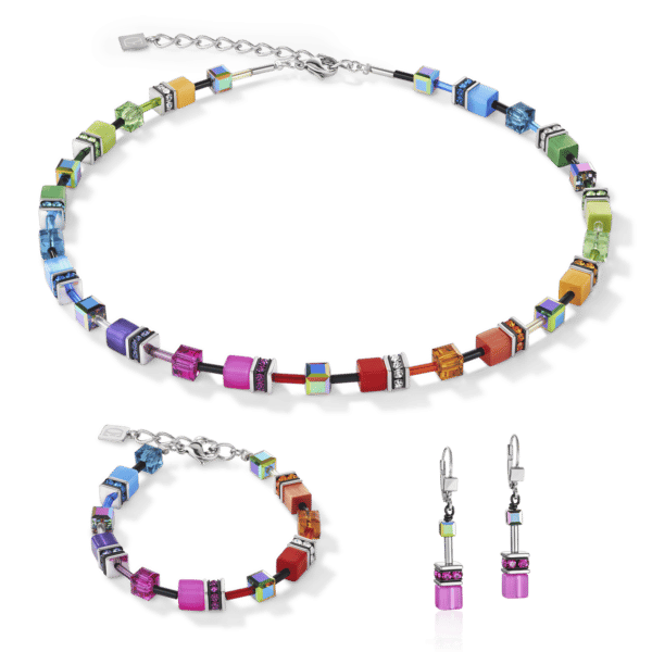 Collier GeoCUBE® multicolore rainbow – Image 2