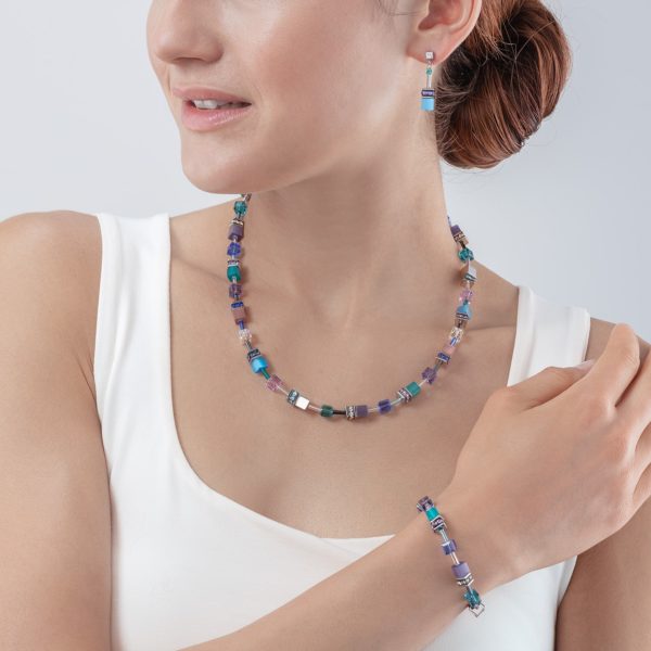 Bracelet GeoCUBE® Iconic turquoise-mauve – Image 3