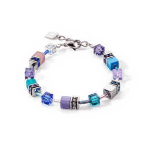 Bracelet GeoCUBE® Iconic turquoise-mauve