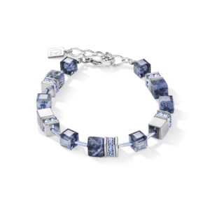 Bracelet GeoCUBE® sodalite & hématite bleu