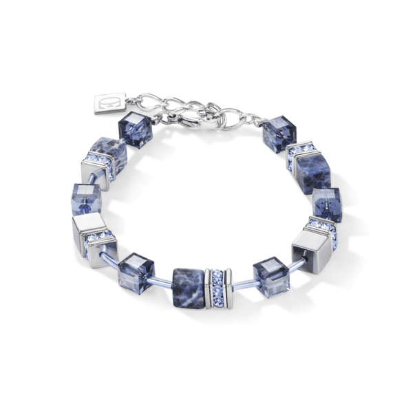 Bracelet GeoCUBE® sodalite & hématite bleu
