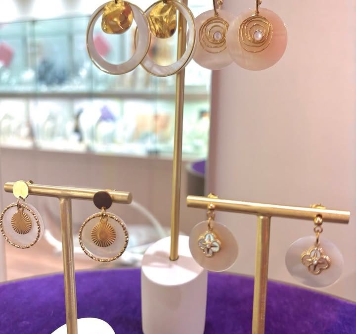 Boucles d’oreilles en nacre…
