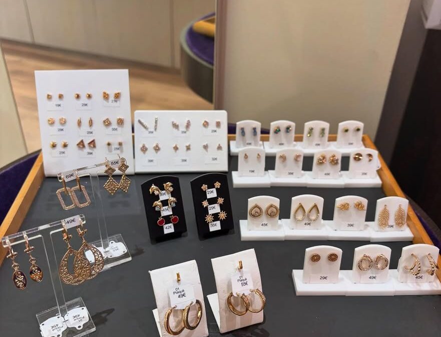 Arrivage de boucles d’oreilles en plaqué or…